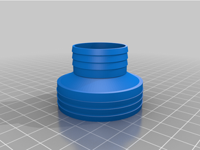 customized hose connector - 50- 31 3d print model - Mito3D