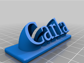 carla letreiro personalizado 3d print model - Mito3D