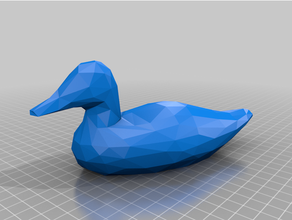 poly duck 3d print model - Mito3D