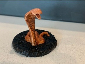harry potter funkoverse snake serpent draco minion token 3d print model - Mito3D