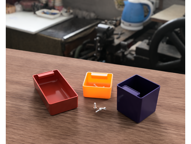 small parts box - parameterised f360 3D print model - Mito3D