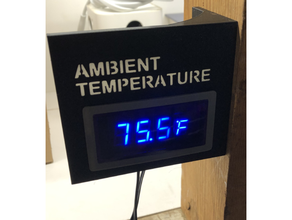 temperature monitor holder mount sensor wall 3d print model - Mito3D