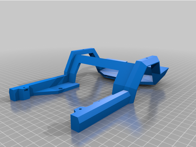 openrc f1 tesla cybertruck rear frame truckbed openrrc suspension 3D print model - Mito3D