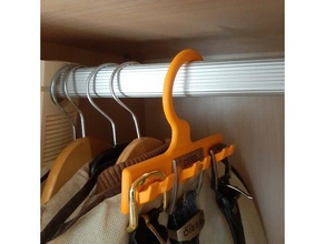 belt hanger holder hook organizer 3d print model - Mito3D