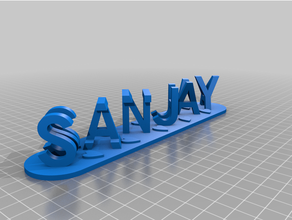 Sanjay personalizado 3d print model - Mito3D