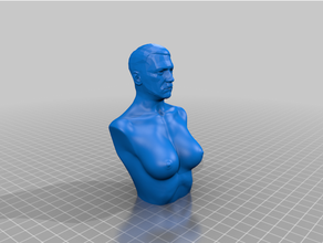 nsfw titler hitler breasts ww2 3d print model - Mito3D