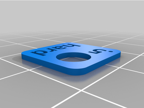 05mm nozzle tag hard steel customized 3d print model - Mito3D