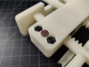 magnetic plate adjustable spool holder 608 bearing filament 3d print model - Mito3D