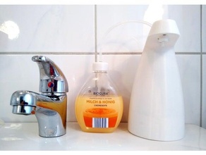 non-touch soap dispenser arduino automation coronavirus disinfection hygiene holder touchless 3d print model - Mito3D