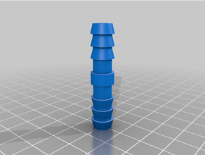 8mm - hose connector customizer customized 3d print model - Mito3D