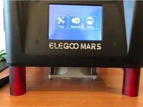 elegoo Mars Füße pieds 40 24 mm Kühlung Ventilator montieren gescheckt Drucker Aktualisierung 3d print model - Mito3D
