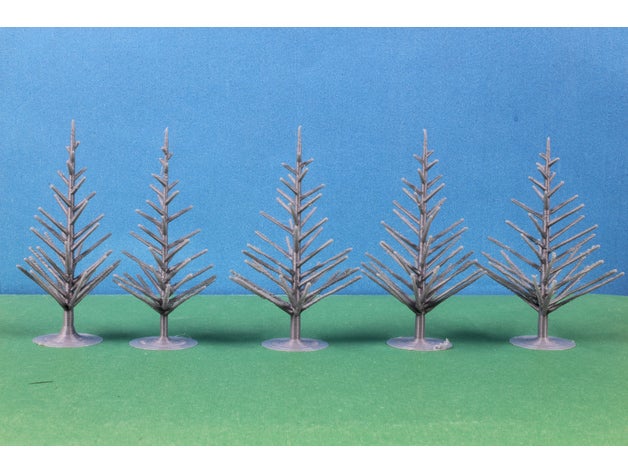 customizable fir tree 3D print model - Mito3D