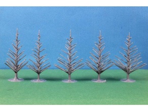 customizable fir tree 3d print model - Mito3D