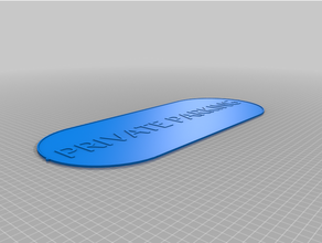 customized customizer - label tag sign marker plaque 3d print model - Mito3D