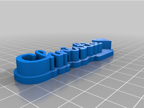 christie 3d plate customized 3d print model - Mito3D