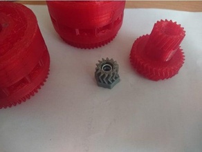 gearbox upgrade herringbone helical smooth transmission 3d print model - Mito3D