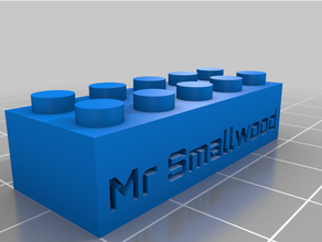 madera pequeña personalizado 3d print model - Mito3D