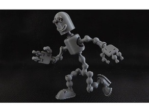 unión larva moscardón mk 3 acción figura articulado robot 3d print model - Mito3D