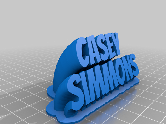 Casey personalizado 3D print model - Mito3D