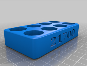 21700 battery tray hobby 3d print model - Mito3D