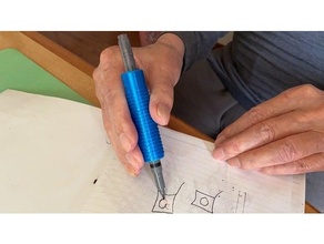 spazzola penna titolare supporto 3d print model - Mito3D