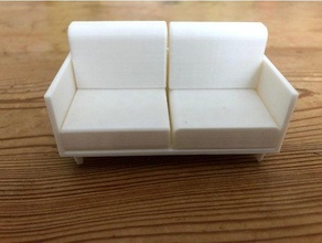 kanepe oyuncak bebek ev kanap evi Maison 3d print model - Mito3D