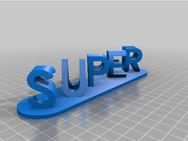 super papou personnalisé 3D print model - Mito3D