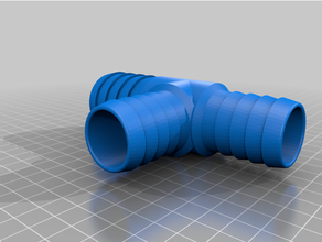 38mm 32mm 32mm piscina tubo flessibile tee 3d print model - Mito3D