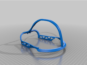 combine soldier helmet skeletonized test fit piece life 3d print model - Mito3D