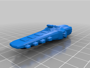 sawshark battleship thrust 3d print model - Mito3D