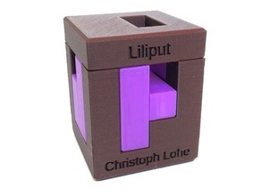 liliput - interlocking puzzle 3d burr 3d print model - Mito3D