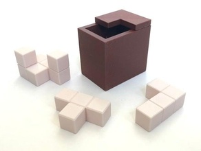 kamelle box - packing puzzle 3d 3d print model - Mito3D