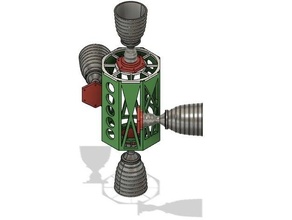apolo lunar Lander propulsores nasa bocal extrusora espaço propulsor 3d print model - Mito3D