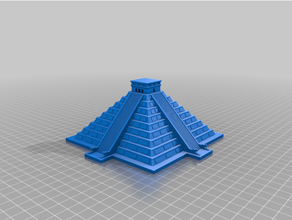 el Castillo Kukulcan pirâmide chichen itza México 3d print model - Mito3D