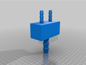 angepasst parametrisch Schlauch Adapter Splitter Remix 3d print model - Mito3D