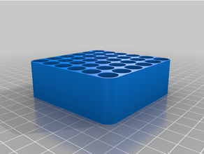 battery storage tray - type aa 6x6 customized 3d print model - Mito3D