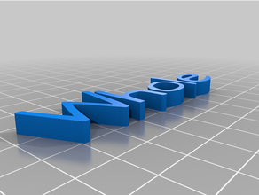 customized text 3d print model - Mito3D