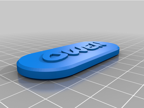 personalizzato cane etichetta owen 3d print model - Mito3D