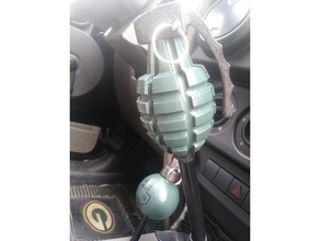 jeep jk grenade shifter knobs wrangler knob manual transmission 3d print model - Mito3D