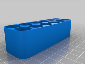 personalizzato organizzatore 12 aa batterys 3d print model - Mito3D