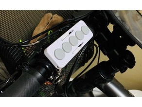gordo botões guidão monte bicicleta Bluetooth controlo remoto controle 3d print model - Mito3D