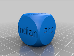 food dice 2 customized 3d print model - Mito3D