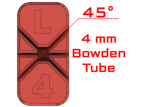 einfach boden Tube Cutter Bowden 4mm Gehrung Box ptfe 3d print model - Mito3D