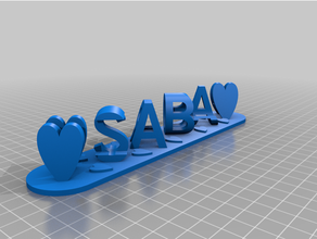 saba-niroja customized 3d print model - Mito3D