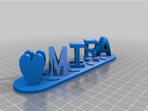mira hari personalizzato 3d print model - Mito3D