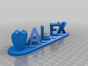 alex mary personalizzato 3d print model - Mito3D
