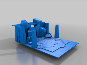 Tempel Dioramen Anzeige Bretter Terrain aos Tafel Diorama dnd Grab 3d print model - Mito3D