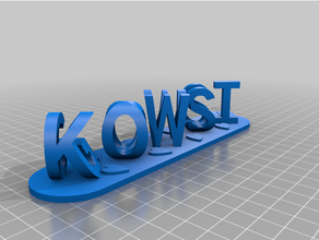kowsi gokul personalizzato 3d print model - Mito3D