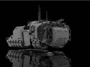 schwebend Panzer Rückseite add on 28mm 40k schweben Miniatur primaris sapce Marinesoldaten Ultramarine Wargaming Kriegshammer 3d print model - Mito3D