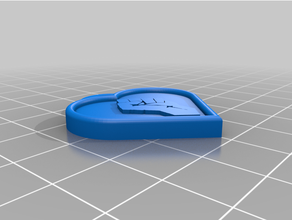 blm heart keychain 3d print model - Mito3D